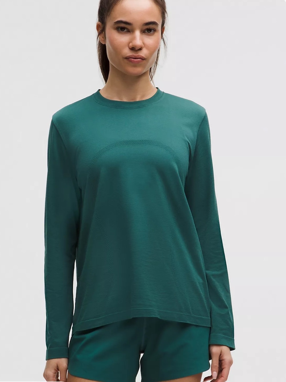 Lululemon Long Sleeve Crewneck Top in Teal